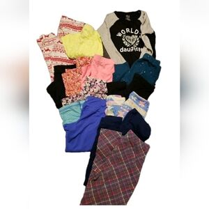 Girls 6 6/7 Lot Of 13 Long Leggings Capri Leggings Short Leggings Pajama Bottoms